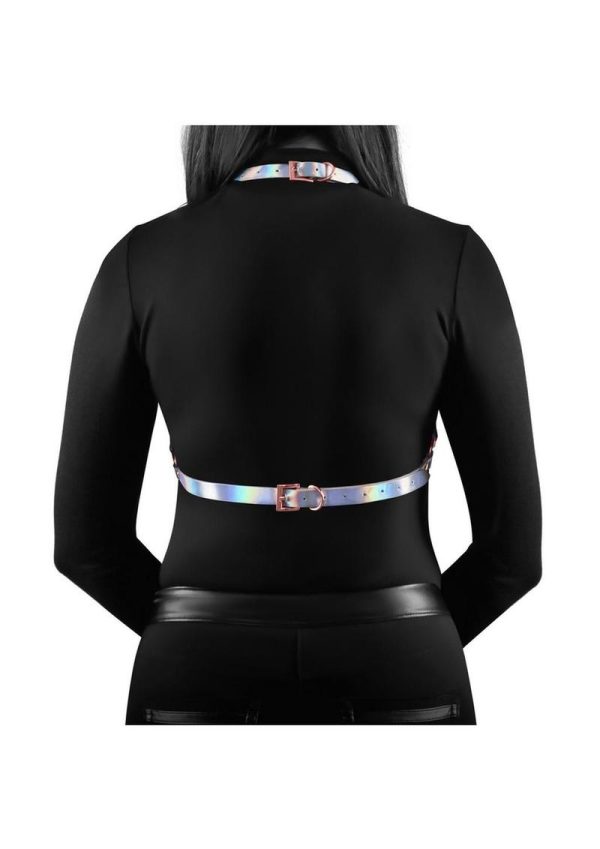 Cosmo Harness Vamp Chest Harness - Large/XLarge - Rainbow
