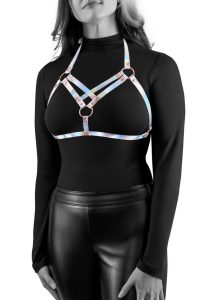 Cosmo Harness Vamp Chest Harness - Large/XLarge - Rainbow