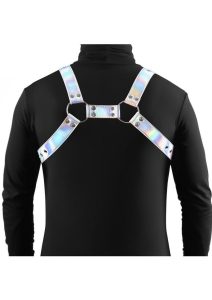 Cosmo Harness Rogue Chest Harness - Small/Medium - Rainbow