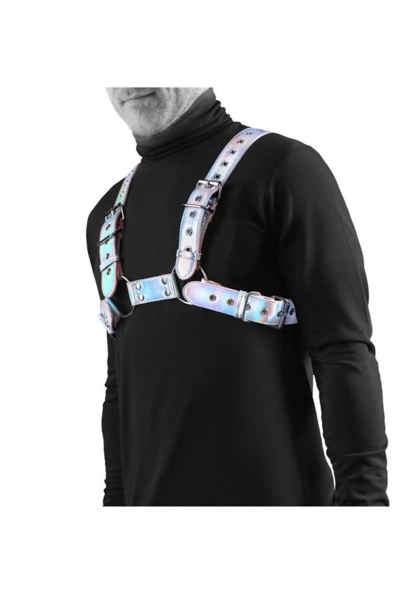 Cosmo Harness Rogue Chest Harness - Large/XLarge - Rainbow