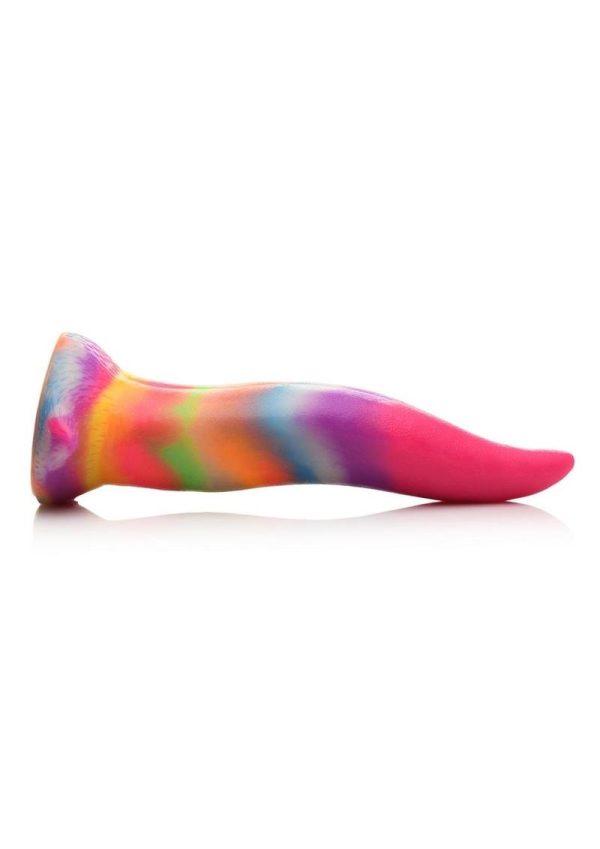 Creature Cocks Unicorn Kiss Glow in the Dark Silicone Dildo - Rainbow