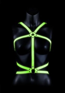 Ouch Body Harness Glow in the Dark - Small/Medium - Green