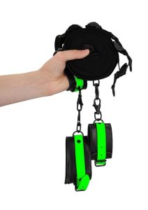 Ouch! Bed Bindings Restraint Kit Glow in the Dark - Green