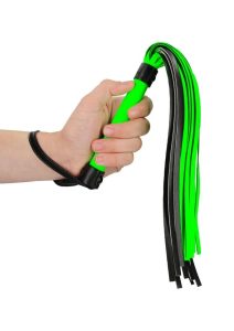 Ouch! Flogger Glow in the Dark - Green