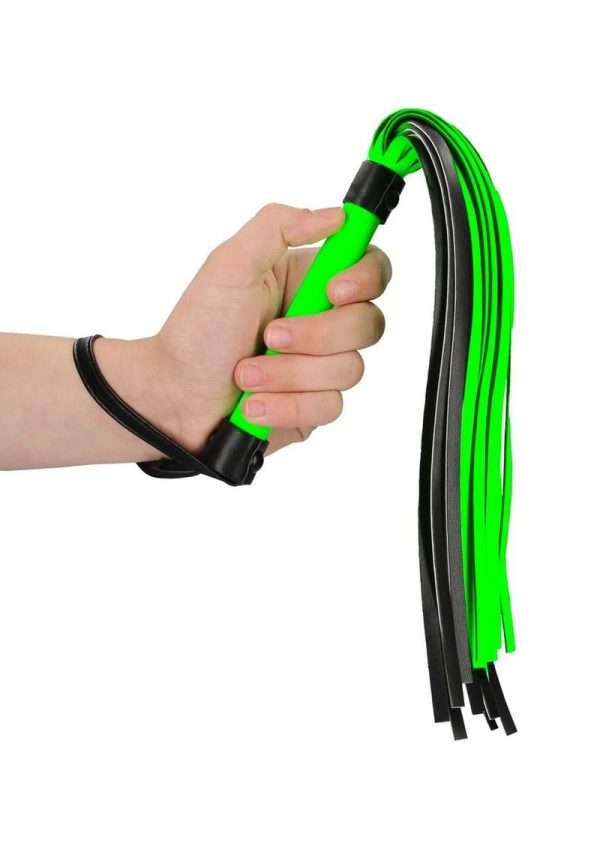 Ouch! Flogger Glow in the Dark - Green