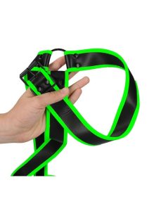 Ouch! Gladiator Harness Glow in the Dark - Large/XLarge - Green
