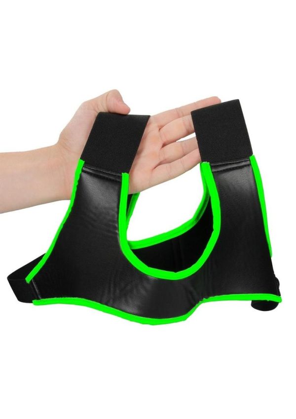 Ouch! Neoprene Harness Glow in the Dark - Small/Medium - Green