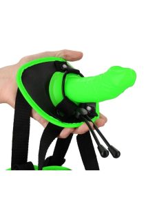 Ouch! Strap-On Harness Glow in the Dark - Green