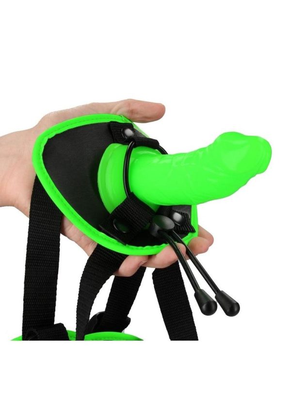 Ouch! Strap-On Harness Glow in the Dark - Green