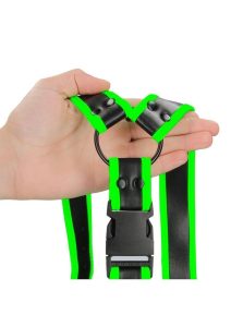 Ouch! Buckle Harness Glow in the Dark - Large/XLarge - Green