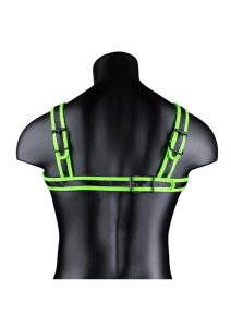 Ouch! Buckle Harness Glow in the Dark - Small/Medium - Green