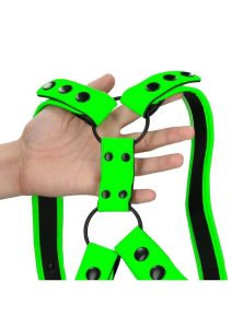 Ouch! Sling Harness Glow in the Dark - Small/Medium - Green