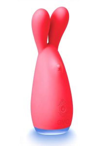 OVO Ner Clitoral Silicone Rechargeable Vibrator - Red/Orange