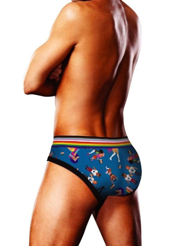 Prowler Pixel Art Gay Pride Collection Brief - XXL - Blue/Multicolor
