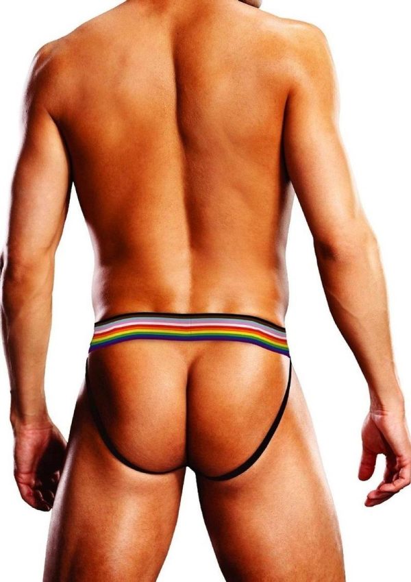 Prowler Pixel Art Gay Pride Collection Jock - Large - Blue/Multicolor