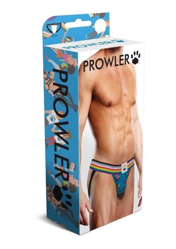 Prowler Pixel Art Gay Pride Collection Jock - Small - Blue/Multicolor