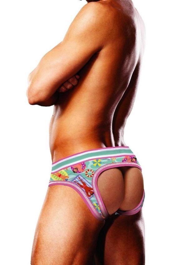 Prowler Swimming Open Brief - Medium - Blue/Multicolor
