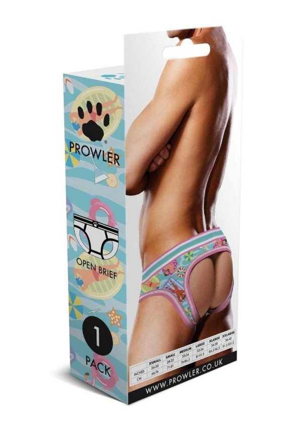 Prowler Swimming Open Brief - Medium - Blue/Multicolor