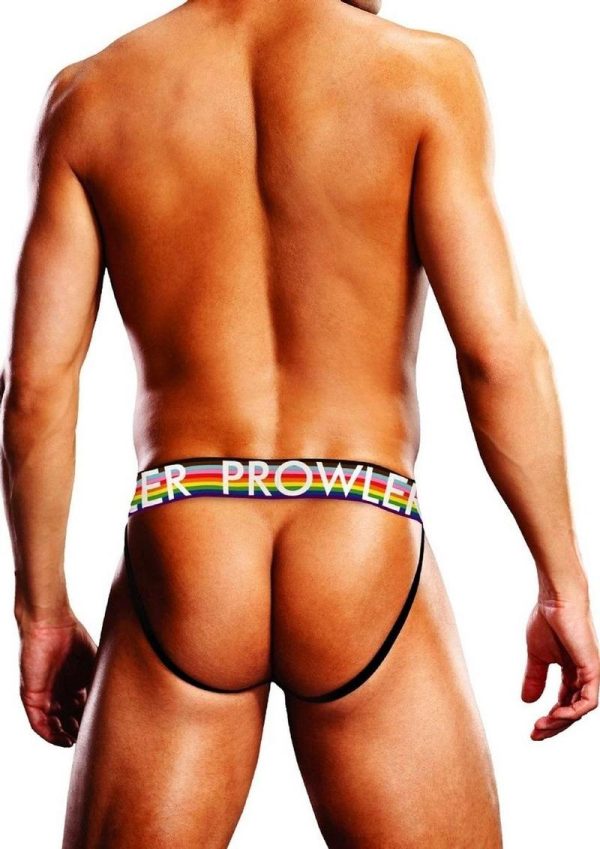 Prowler White Oversized Paw Jock - XXL - White/Rainbow