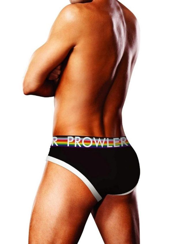 Prowler Black Oversized Paw Brief - Large - Black/Rainbow