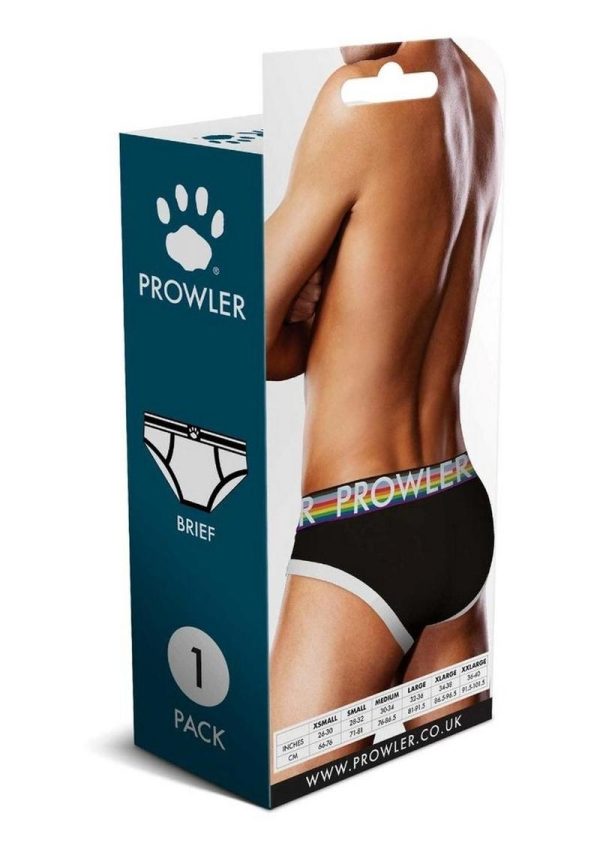 Prowler Black Oversized Paw Brief - XL - Black/Rainbow