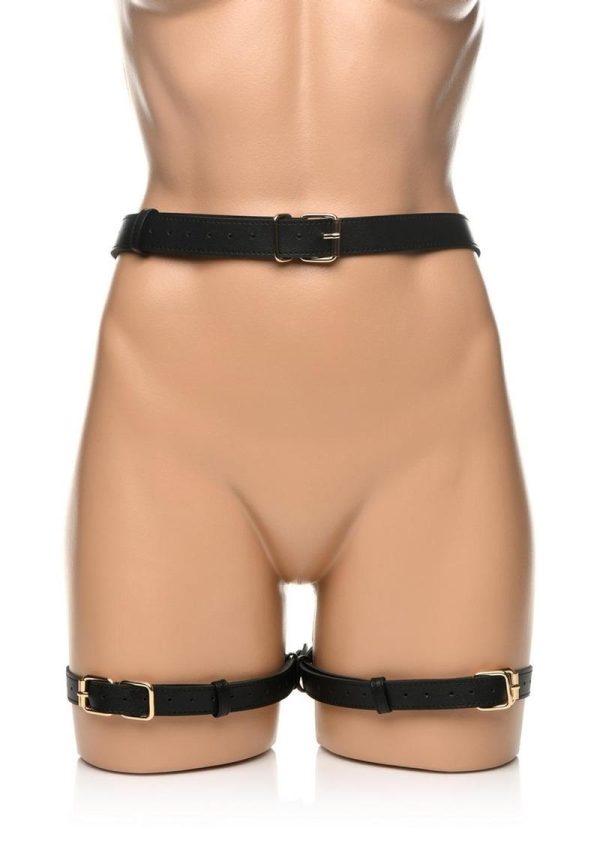 Strict Bondage Harness with Bows - XLarge/XXLarge - Black