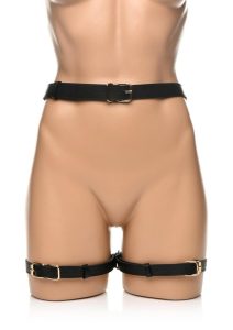 Strict Bondage Harness with Bows - Medium/Large - Black
