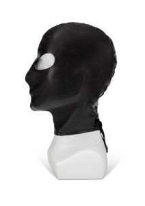 ME YOU US Hood with Eyes PU Leather Bondage Hood - Black