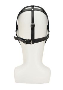 ME YOU US Web Hood PU Leather Bondage Hood - Black