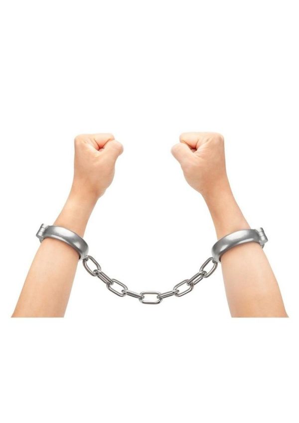 Prowler RED Heavy Duty Metal Handcuffs - Stainless Steel