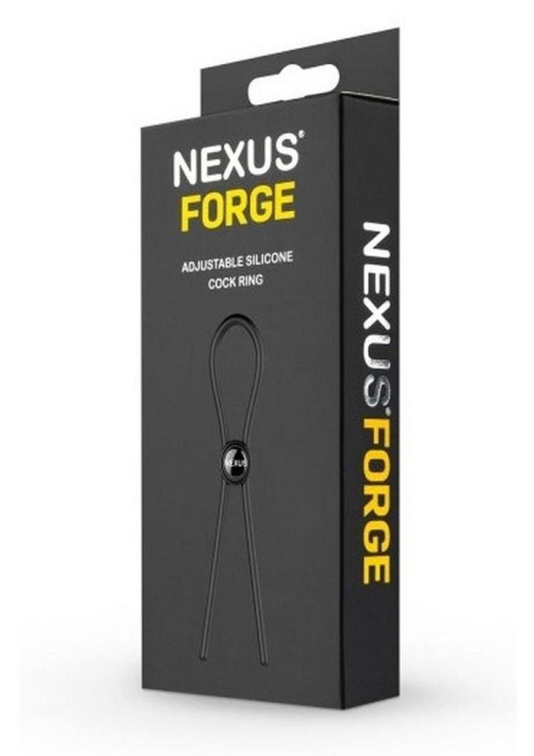 Nexus Forge Single Lasso Adjustable Silicone Cock Tie - Black
