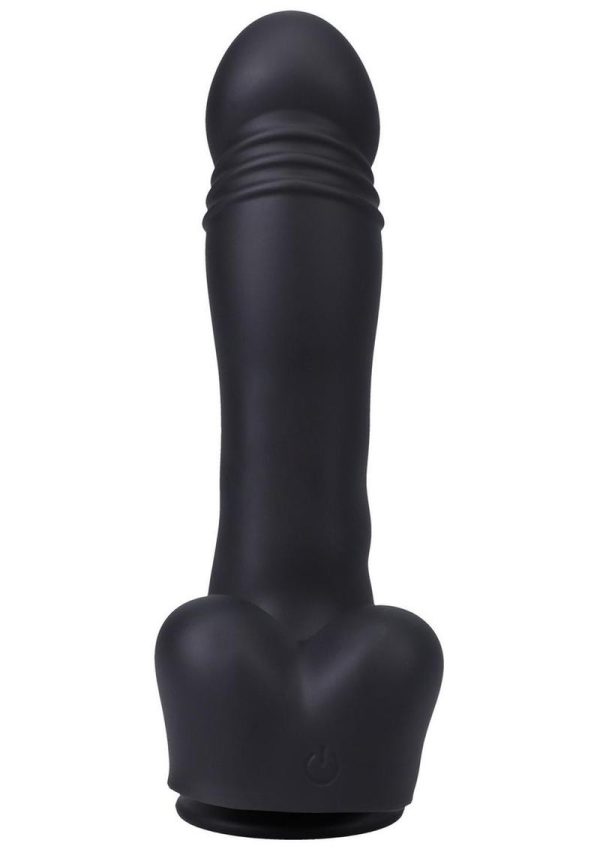 Fort Troff`s Piston Thruster Rechargeable Silicone Mini Machine Dildo  - Black