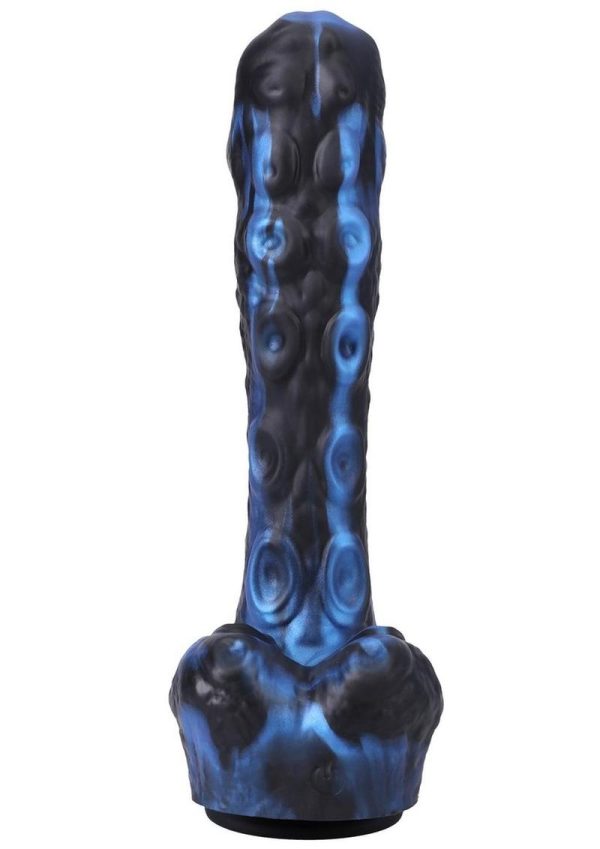 Fort Troff`s Tendrill Thruster Rechargeable Silicone Mini Machine Dildo - Blue