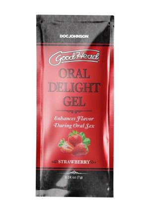GoodHead Oral Delight Gel .24oz Bulk (48 Pieces) - Strawberry