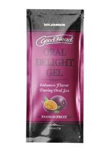 GoodHead Oral Delight Gel .24oz Bulk (48 Pieces) - Passion Fruit