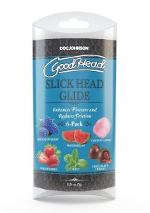 GoodHead Slick Head Glide .24oz (6 Pack) - Assorted
