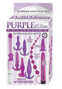 Purple Elite Collection Supreme Anal Play Kit - Purple