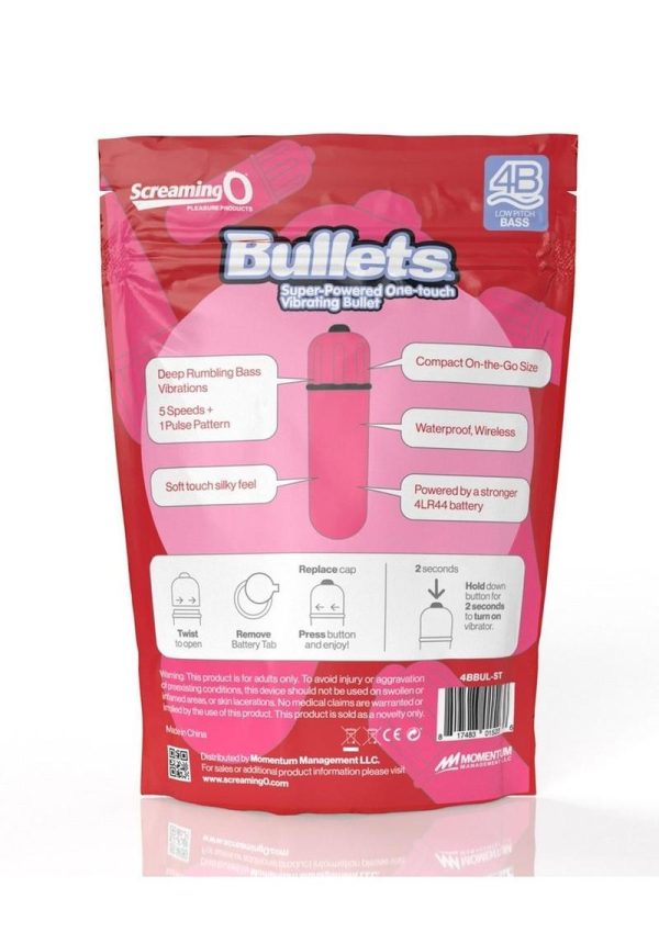 Screaming O 4B Bullet Vibrator - Strawberry
