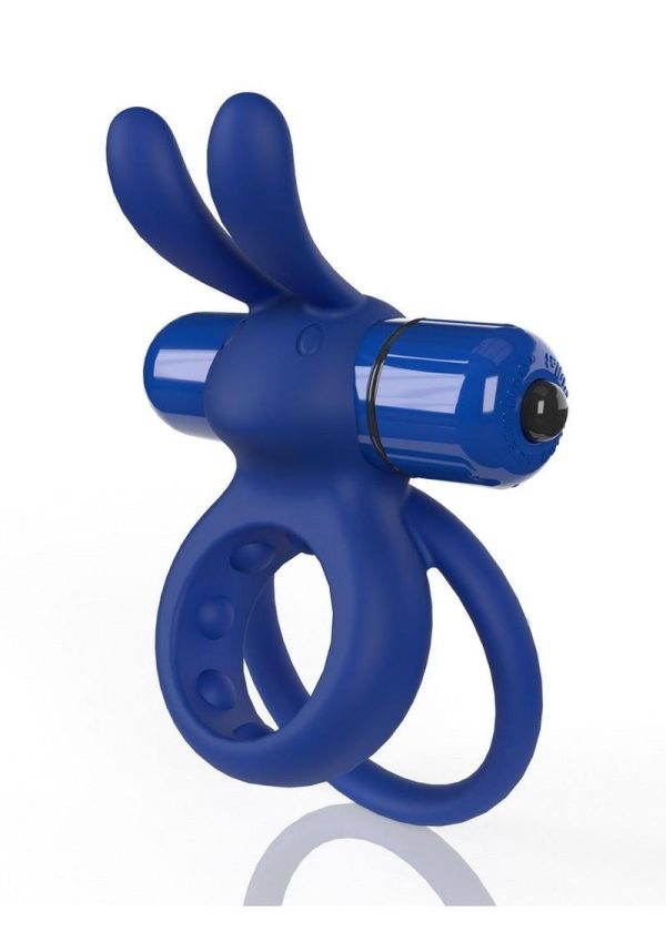 Screaming O 4B Ohare Vibrating Cock Ring - Blueberry