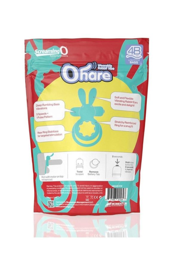 Screaming O 4B Ohare Vibrating Cock Ring - Kiwi