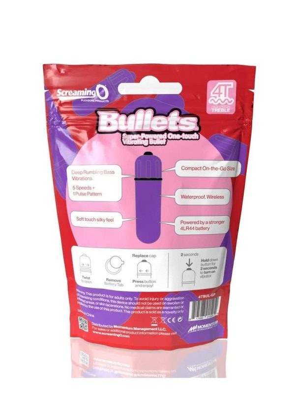 Screaming O 4T Bullet Vibrator - Grape