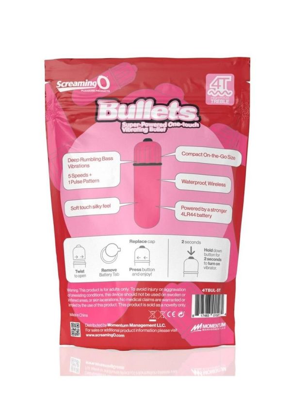 Screaming O 4T Bullet Vibrator - Strawberry