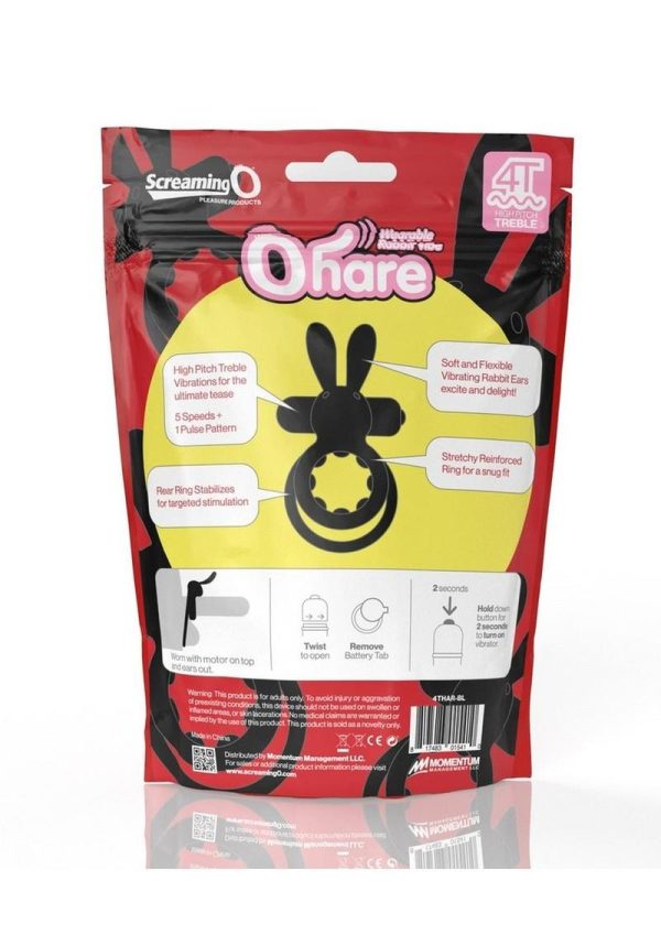 Screaming O 4T Ohare Vibrating Cock Ring - Black