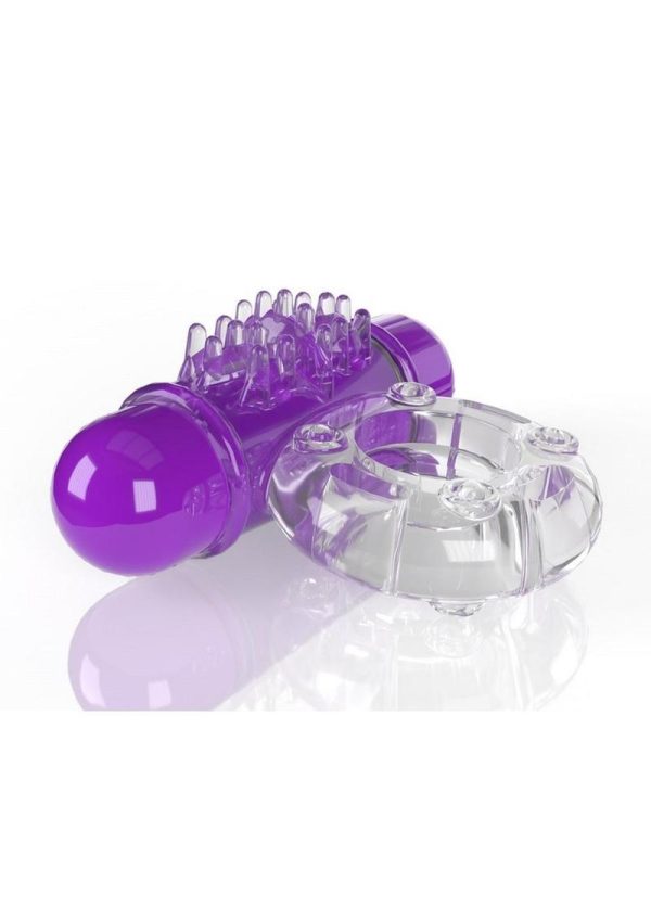 Screaming O 4T O Wow Vibrating Ring - Grape