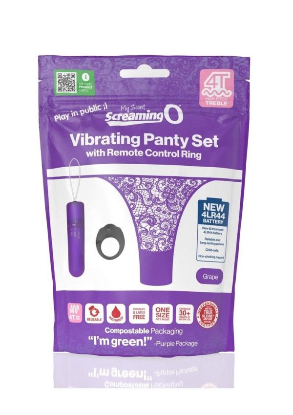 Screaming O My Secret 4T Panty Vibe with Remote Control - Grape