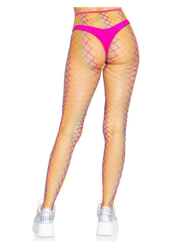 Leg Avenue Ombre Rainbow Woven Net Tight - OS