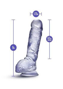 B Yours Plus Hearty N` Hefty Realistic Dildo with Suction Cup - Clear