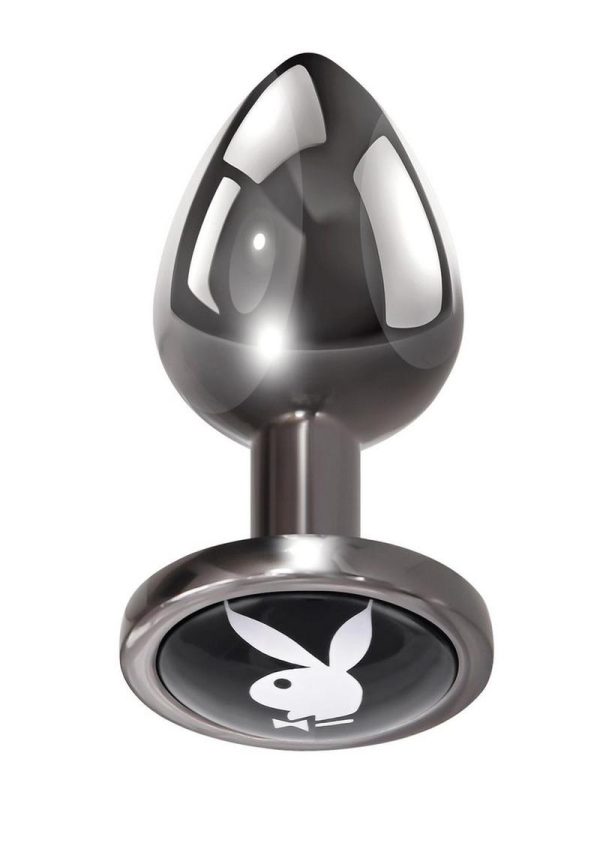 Playboy Tux Metal Anal Plug - Small - Black