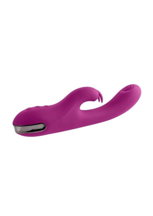 Playboy Thumper Rechargeable Silicone Rabbit Vibrator - Purple