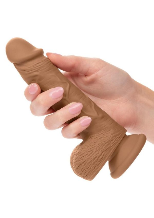 Silicone Studs Dual Density with Suction Cup Base 5in - Chocolate